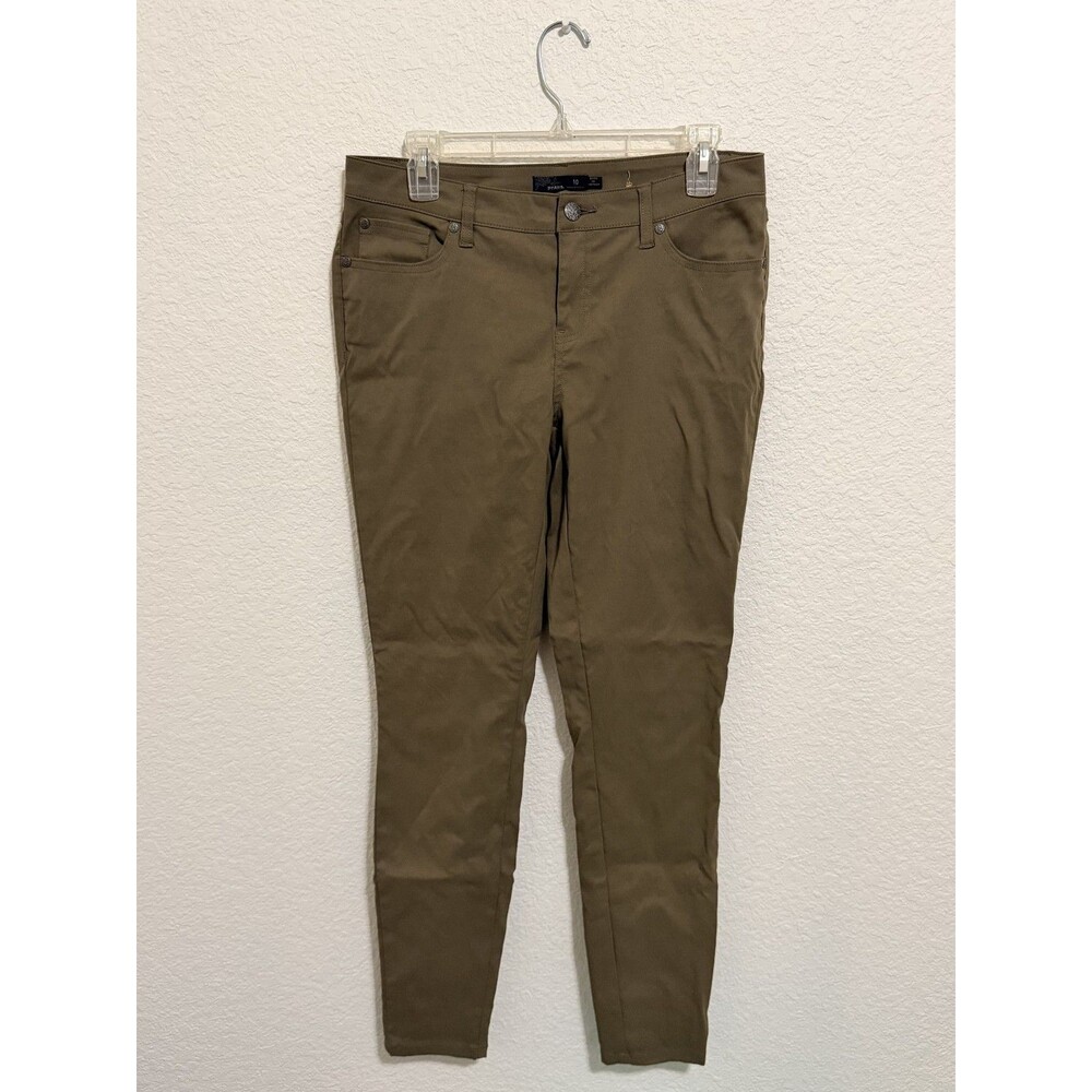 Prana Stretch Zion Halle Straight Spruce Green Pants Hiking 10